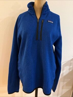 Patagonia sz M Royal Blue Half-Zip Fleece Better Sweater Pullover great cond